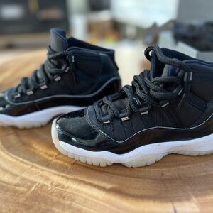 Jordan Kids Black and White High-Top Sneakers